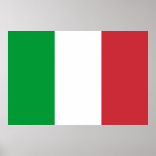 Poster: Italiaanse vlag Poster (Voorkant)