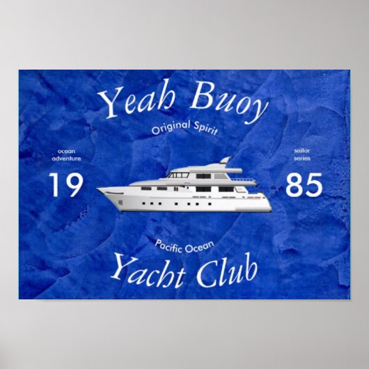 Poster Jachtclub Jaah Boei 2.0 (Voorkant)