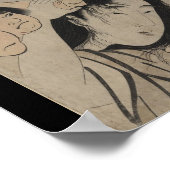 Poster- Japanse Art-Utamaro Kitagawa 4 Poster (Hoek)