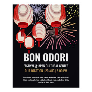Poster Japanse Bon Odori Event -
