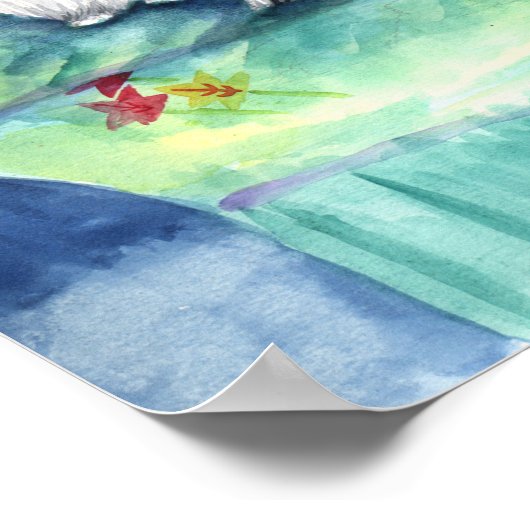 Poster Japanse Chin Wall Print (Hoek)