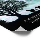 Poster Japanse gedistilleerde drank (blauw) (Hoek)