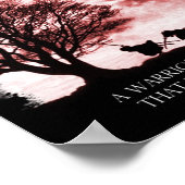 Poster Japanse gedistilleerde drank (rood) (Hoek)