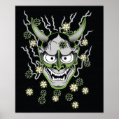 Poster Japanse Hannya Mask (Voorkant)