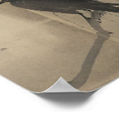 Poster- Japanse kunst - Yanagi in karasu Poster (Hoek)