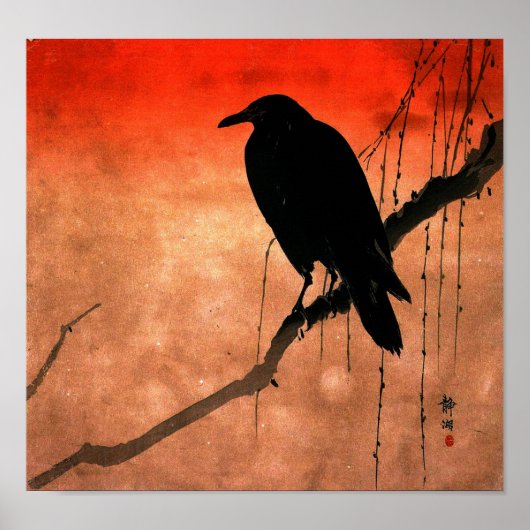 Poster Japanse Raven (Voorkant)