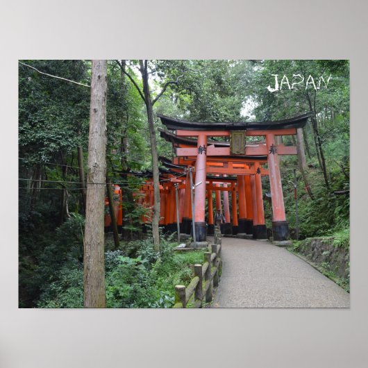 Poster Japanse Torii Gates (Voorkant)