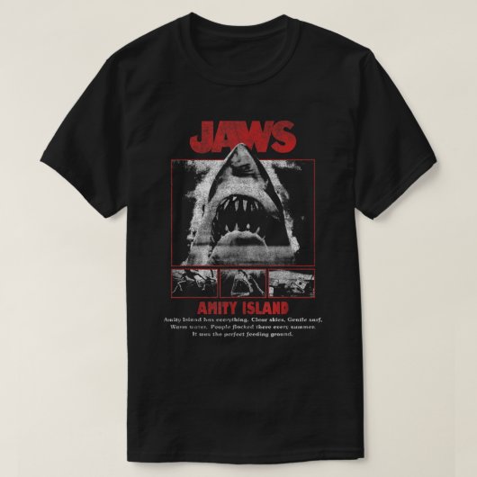 Poster Jaws Movie Pop T-shirt (Design voorkant)
