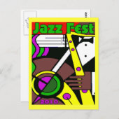 Poster Jazz Fest 2010 Briefkaart (Voorkant / Achterkant)