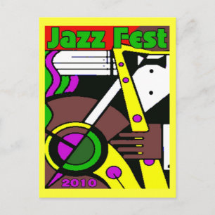 Poster Jazz Fest 2010 Briefkaart