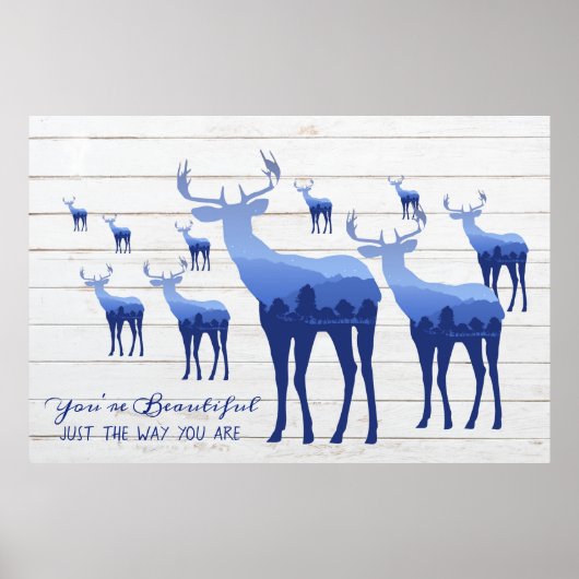 Poster-je bent prachtig net zoals je bent poster (Voorkant)