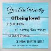 Poster-je bent verdienstelijk poster (Voorkant)