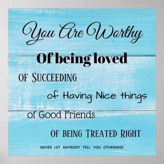 Poster-je bent verdienstelijk poster (Voorkant)