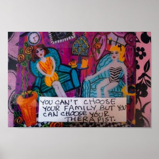 POSTER - JE KUNT JE GEZIN NIET KIEZEN (Voorkant)