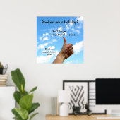 Poster - Je vakantie geboekt? (Thuiskantoor)