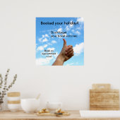 Poster - Je vakantie geboekt? (Keuken)
