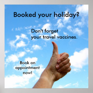 Poster - Je vakantie geboekt?