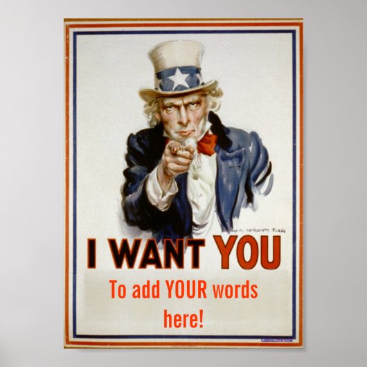 poster "Je woorden toevoegen" (Voorkant)