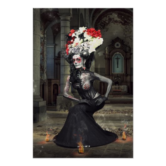 Poster Jeff Mougenot/Frederica Lolly (catrina) (Voorkant)