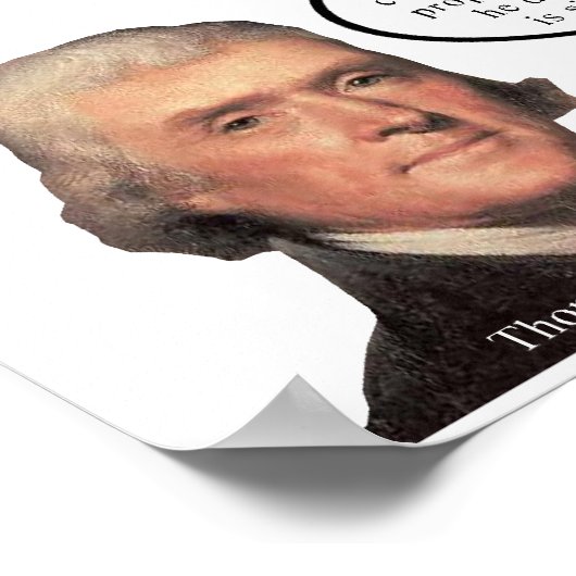 Poster Jefferson Quote (Hoek)