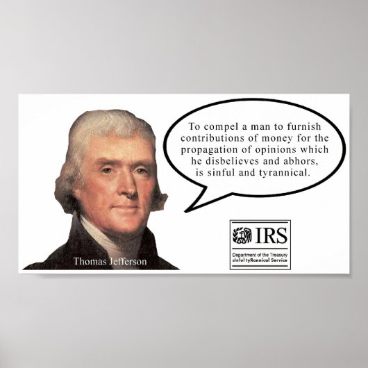 Poster Jefferson Quote (Voorkant)