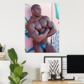 POSTER, Jermaine Bernard, ontspannen Poster (Thuiskantoor)