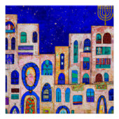 Póster Jerusalem at Night Perfect Poster (Voorkant)