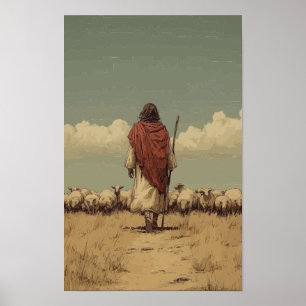 Poster Jezus de Goede Herder