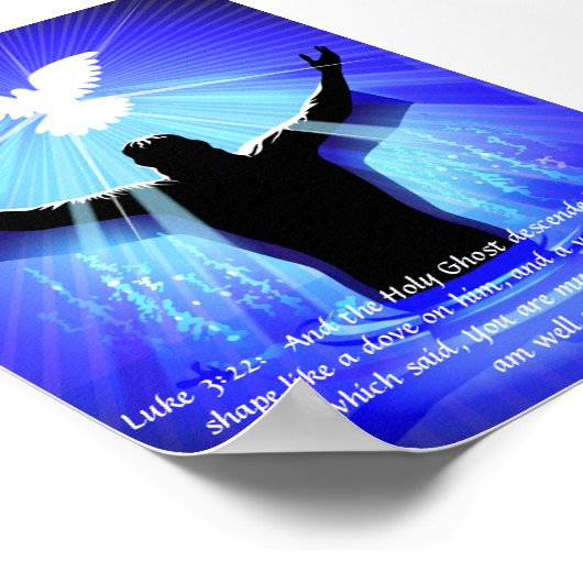 Poster - Jezus en Heilige Geest als een hond (Hoek)