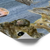 Poster: Joanna flying amongst the animals Poster (Hoek)