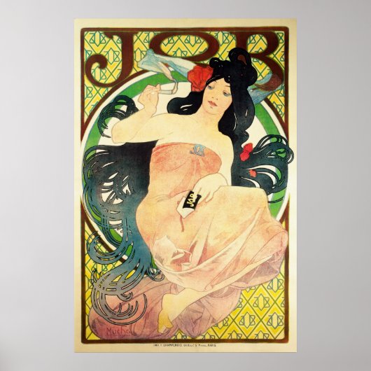 Poster JOB van Alphonse Mucha (Voorkant)