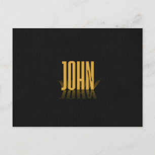 Poster John Gold voor gepersonaliseerd retro Movie Briefkaart