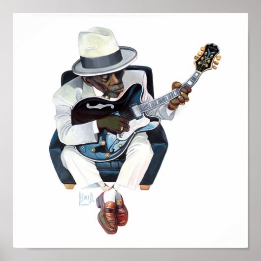 poster "John Lee Hoooker" (Voorkant)