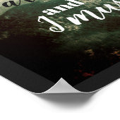 poster John Muir citeert de bergen: (Hoek)