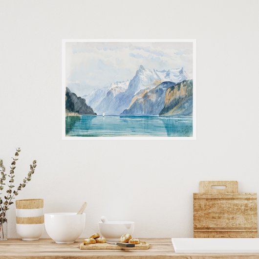 POSTER : JOHN SINGER SARGENT : BAY OF URI (Keuken)