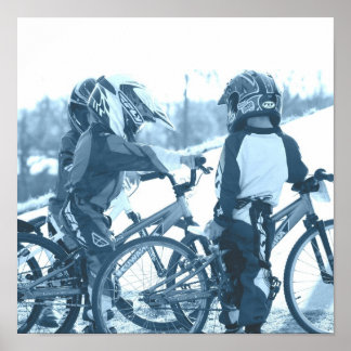 Poster jonge fietsers