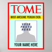 Poster: Jouw naam & Foto op het Hoesje van Magazin Poster (Voorkant)