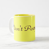 Poster Joy niet Tweekleurige Koffiemok (Voorkant links)