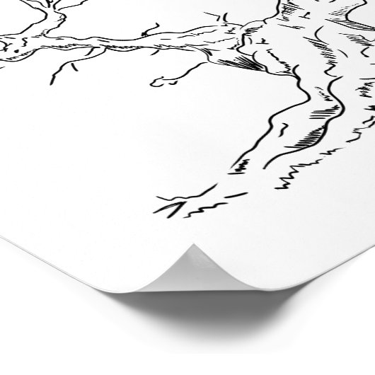 Poster Jubileum met vingerafdrukstructuur (Hoek)