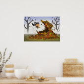 poster "Jumping into Leaves" (Keuken)