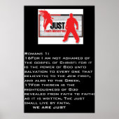 poster "JUST" (Voorkant)