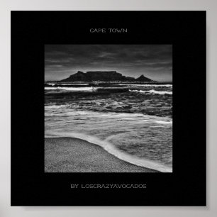 Poster Kaapstad Tafelgebergte aan de Oostzee