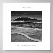 Poster Kaapstad Tafelgebergte aan de Oostzee (Voorkant)