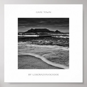 Poster Kaapstad Tafelgebergte aan de Oostzee