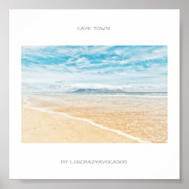 Poster Kaapstad Tafelgebergte aan de Oostzee