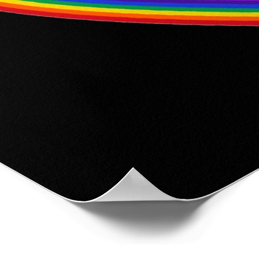 Poster kaars in een regenboog (Hoek)