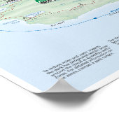 Poster kaart Isle Royale (Michigan) (Hoek)