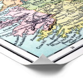 Poster - Kaart van Ierland (Hoek)