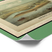 Poster- Kaarten-Chicago in 1820 Poster (Hoek)