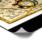 Poster- Kaarten-Jodocus Hondius 31 Poster (Hoek)